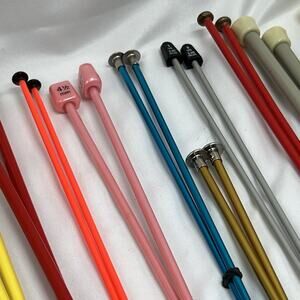 VTG Knitting Needles Lot Of 20 Boye Susan Bates Milward Jumbo Assorted Sizes USA